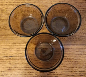 3 PIEZAS.-TAZAS NATILLAS VINTAGE L'OVENWARE 6 OZ EE. UU. 1034 COLOR ÁMBAR - Imagen 1 de 14