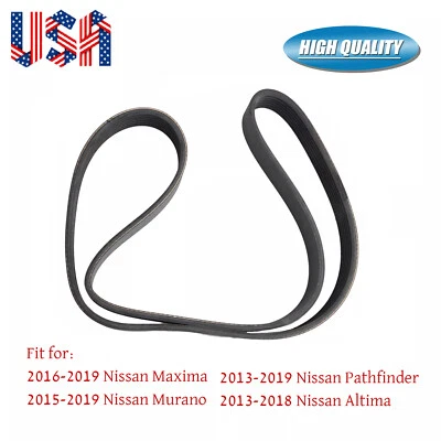 Front Serpentine Drive Belt Fits for 2016 2017 2018 2019 Nissan Maxima - Image 1 of 4