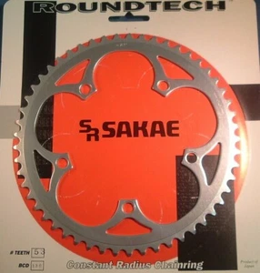 SR Japan 211 Roundtech 53T Chainring- Vintage NEW/NOS 130BCD- 5/6/7/8/9-Spd-NIB - Picture 1 of 7