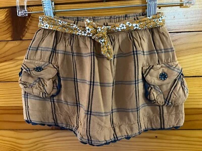 Falda Matilda Jane Freya Niñas Just Imagine Tostada Cuadros con Bolsillos Ricrac Talla 4 Foto 1 de 2