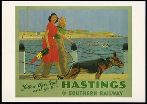 Hastings By Southern Railway Advertising  Postcard - Picture 1 of 2