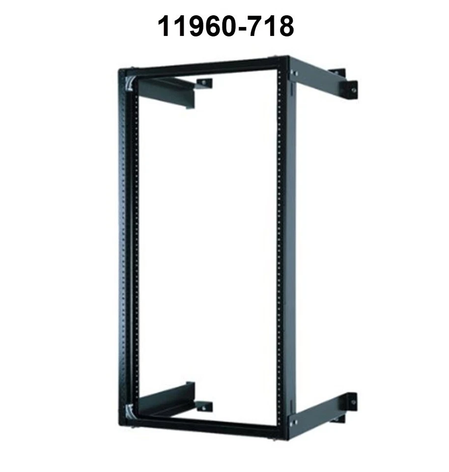 Chatsworth 11960-718 Fixed Wall-Mount Equipment Rack; 12U x 19"W x 18"D  [CTH] - Image 1 of 4