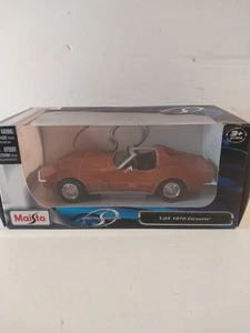 Maisto Maßstab 1:24 1970 Chevrolet Corvette T Top burnt orange 31202 Modellauto - Bild 1 von 6