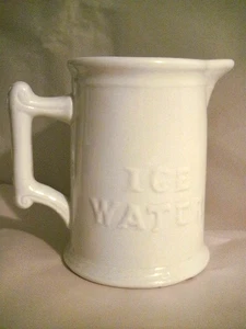 HUGE WHITE ICE WATER MUG TANKARD 6-1/2 BPCO FO BELL POTTERY COMPANY FINDLAY OHIO - Picture 1 of 17