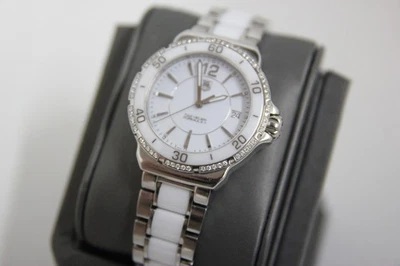 Reloj de cuarzo TAG HEUER Formula 1 WAH1213 de cerámica blanca con bisel de diamantes para dama Foto 1 de 4