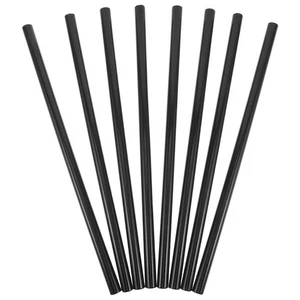  8 Pcs 16mm Diameter Iron Tube for Garment Hanger Black Round Clothing Rack - Picture 1 of 9
