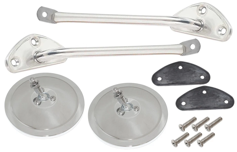 1967 1968 1969 1970 1971 1972 CHEVY GMC TRUCK EXTERIOR MIRROR KIT 5" SMOOTH HEAD - Изображение 1 из 1