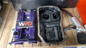 Mitsubishi Evo 4 5 6 7 8 Oil Sump Breather Setup Catch Tank Rocker Cam Cover - Picture 1 of 16