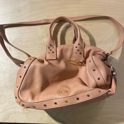 Jessica Simpson Studded Tan Leather Handbag (NY) - Image 1 of 4