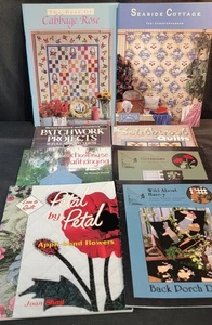 Lot of 8 Quilting Books Quilt Projects Patterns Ideas Techniques Vtg 1988 - 2003 - Bild 1 von 10