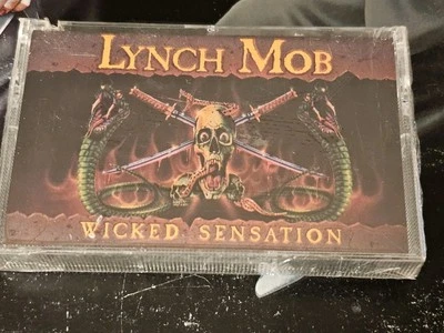 LYNCH MOB- Wicked Sensation Cassette  Elektra 1990 SEALED Case Notch - Image 1 of 4