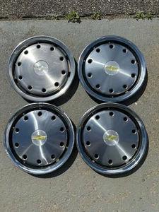 4 Chevy Truck Suburban Silverado C10 1500 15”Hubcaps Wheel Covers OEM - Picture 1 of 17
