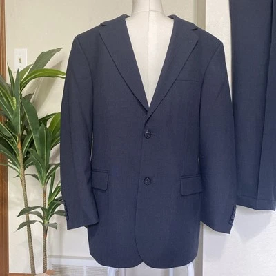 Blazer Traje Lacrosse Hombre’s 40R Azul Marino Nueva Lana 2 Botones Foto 1 de 4