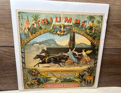 Caja de carrito de tabaco TRIUMPH etiqueta Watson & McGIll con marcas de registro ¡ESCASO! Foto 1 de 4