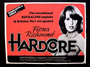 Póster original de la película Hardcore {Fiona Richmond} Reino Unido cuádruple años 70 - Imagen 1 de 1