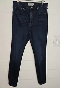 Everlane Womens The High Rise Skinny Jeans Size 29 Ankle Dark Wash Stretch - Picture 1 of 17