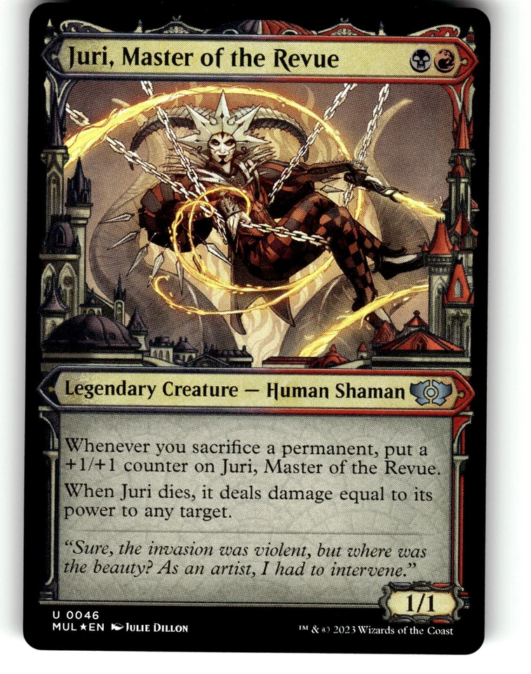 MTG Multiverse Legends Juri, Master of the Revue Foil 0046 U NM/MT  - Image 1 of 1