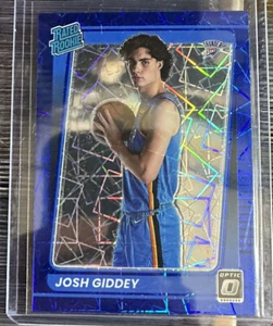 2021-22 Optic Basketball Rated Rookie Blue Velocity Josh Giddey #152 OKC Thunder - Picture 1 of 2
