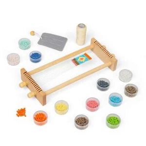 Bigjigs Toys Perlenwebstuhl - Kinder Bastelset für 3+ Jahre - Bild 1 von 8