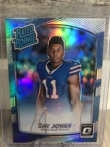2017 Donruss Optic Rated Rookie Zay Jones Aqua Silver Prizm Rookie RC #159 - Bild 1 von 6