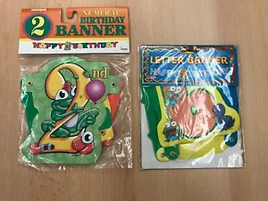 Happy Birthday Letter Banners for Children 2 & 6 Years Old - New - Picture 1 of 2