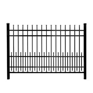 3/4 in. x 2 ft. x 6 ft. black aluminum fence puppy guard add-on panel | for pack - Picture 1 of 4