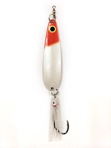 Salmon Spoon McOmie's 4" UV Red Head w/Hoochie - Picture 1 of 1
