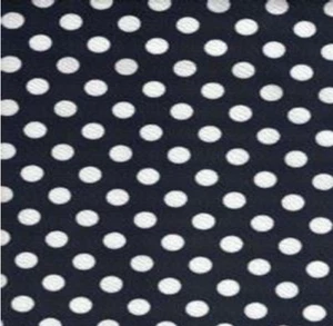 Liverpool Knit Dots Navy and White 58" Fabric by the Yard - Picture 1 of 1
