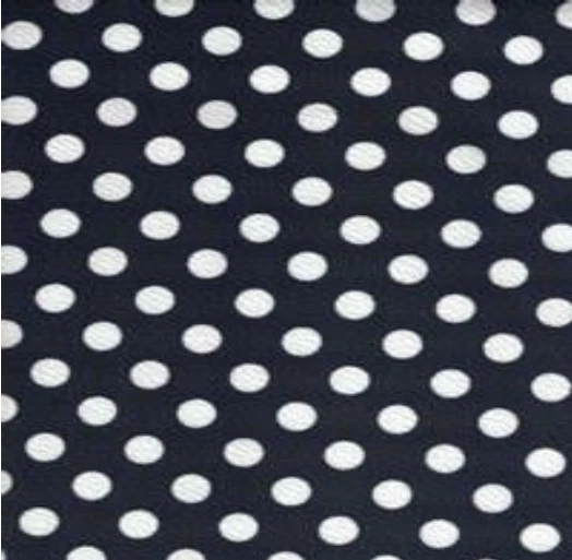 Tela Liverpool puntos tejidos azul marino y blanco 58" por yarda Foto 1 de 1