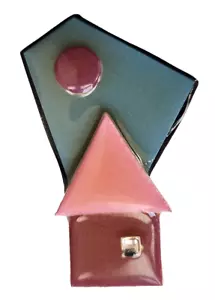 Lucinda HAUS ANSTECKNADEL Vintage mit Swarovski Kristall Schmuck Vollmond Brosche - Bild 1 von 3