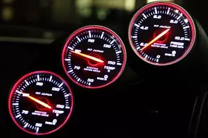 M7 Japan 60mm Boost Pressure Gauge Metric 200 Kpa BM-7 EVO SUPRA STI DSM - Picture 1 of 3