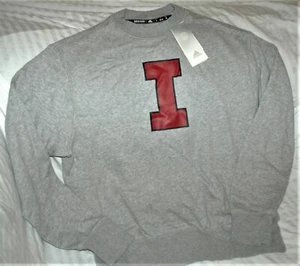 Indiana Hoosiers RETRO CREW Sweatshirt Damen Small Neu mit Etikett Adidas meliert grau - Bild 1 von 2