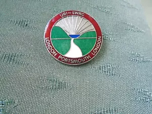 OLDER SOUTH WEST ROAD CLUB - LONDON PORTSMOUTH CYCLING ENAMEL PIN BADGE - Picture 1 of 2