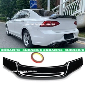 FOR VOLKSWAGEN VW JETTA MK6 GLOSS BLACK REAR TRUNK LIP SPOILER WING PERFORMANCE - Picture 1 of 16