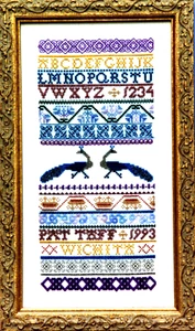 ROYAL COLORS Band Sampler 4, Golden Thread Designs Embroidery Pattern - Picture 1 of 3