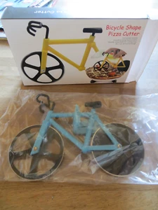 Bicycle Shape Pizza Cutter, Fahrrad Pizzaschneider NEU Pizzaroller, Küchen - Bild 1 von 4