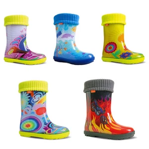 DEMAR Kinder Gummistiefel gefüttert Regenstiefel m.Stiefelsocken HAWAI LUX EXCL. - Bild 1 von 6