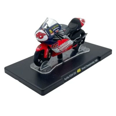 Modellino Moto Atlas 1/18 Aprilia RSW 250 World Championship 1998 #46 V. Rossi - Immagine 1 di 2