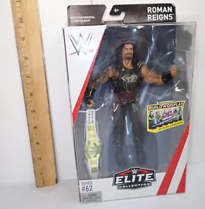 NEW IN BOX - Roman Reigns WWE Mattel Elite SERIES 62 Action Figure w/TITLE BELT - Picture 1 of 5