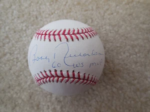 BOBBY RICHARDSON AUTOGRAPHED MLB BASEBALL w/Inscription "1960 WS MVP" JSA COA - Picture 1 of 3
