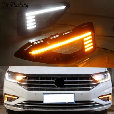 Luz antiniebla intermitente de conducción diurna para Volkswagen VW Jetta 19-21 DRL Foto 1 de 4