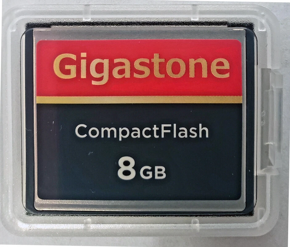 Gigastone CF 8 GB 8GB Compact Flash Memory Card for Canon EOS XT XTi 30D 40D 50D - Image 1 of 1