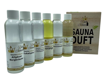 Saunaaufguss Konzentrat Set 6x250ml | Dufte Momente | Made in Germany