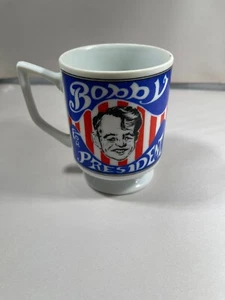 Robert Kennedy "Bobby for President" Campaign Mug Rare 1968 Mann Made Mugs - Picture 1 of 6