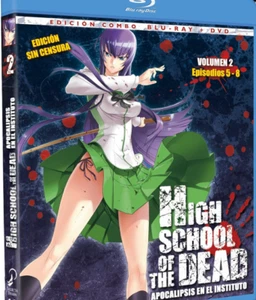 High School of the Dead - Vol. 2 Ep. 5-8 (2ª Mano) 1 Disco Blu-ray Reg. B - L-48 - Imagen 1 de 2
