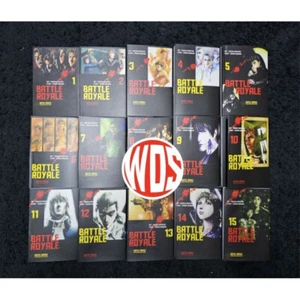 Battle Royale Vol. 1-15 Manga Versión Inglés Cómic Takami Koushun Envío Express - Imagen 1 de 9