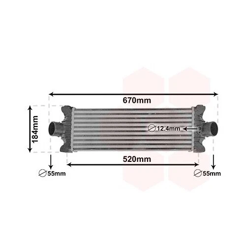 Ladeluftkühler VAN WEZEL 18014710 für FORD - Bild 1 von 1