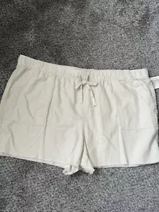 A.N.A. Damen Gr. XXL Shorts Natur Beige Leinenmischung 2x Neu Ana Birke - Bild 1 von 5