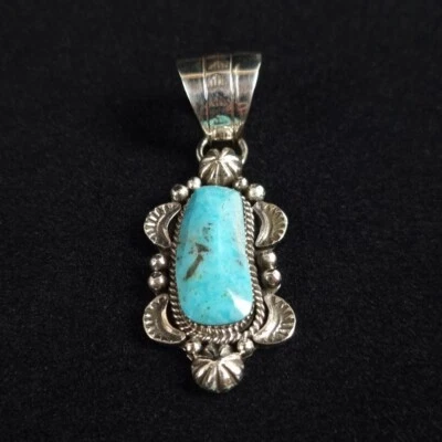 Indianerschmuck Türkis Anhänger Navajo Tribe Artist  Westernschmuck AH016D - Bild 1 von 3