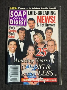 1998 March 10 SOAP OPERA DIGEST Magazine VG- 3.5 Young and the Restless - Picture 1 of 4